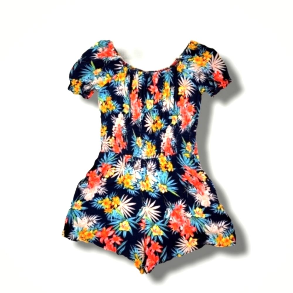 XHILARATION Floral Romper NWT